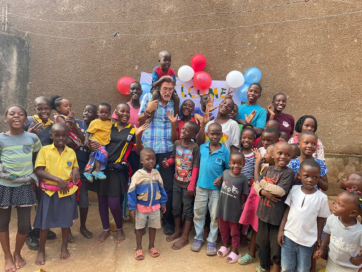 Milt Allen power of human connection with Students in Africa